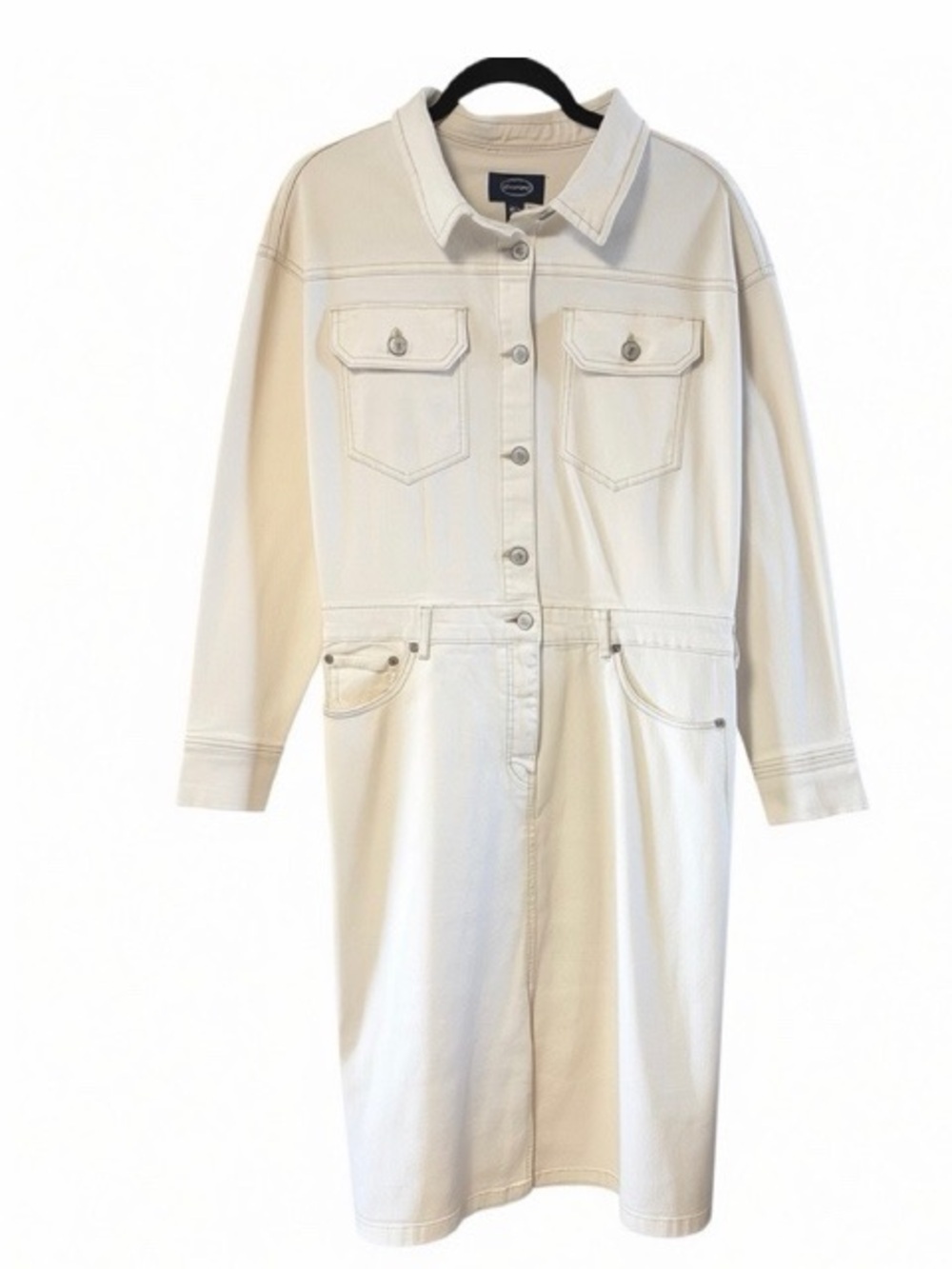 Scoop Denim Shirt Dress NWT - Picture 2 of 6